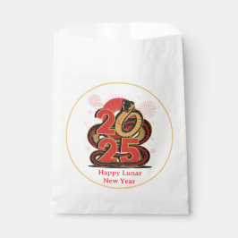 赤い中国の金ゴールドのヘビの月の新年 フェイバーバッグ