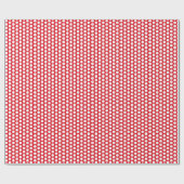 赤い丸のドット抽象芸術水色 ラッピングペーパー (フラット)