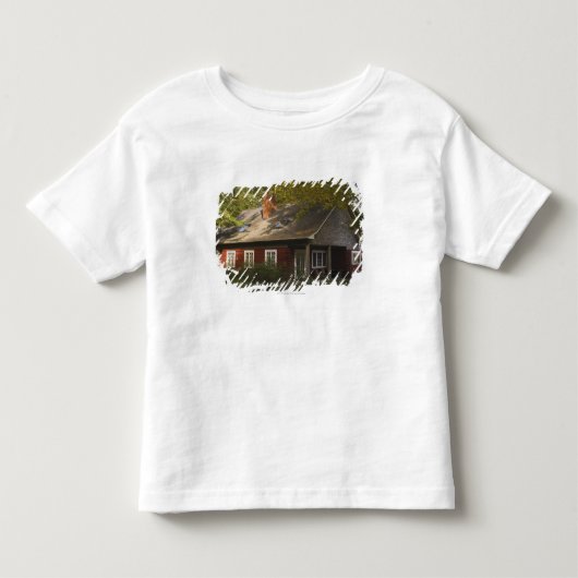 赤い丸太の家 トドラーTシャツ (正面)
