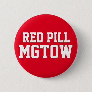 赤い丸薬MGTOW 缶バッジ
