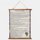 赤い乗馬のフード読の話 | 吊り下げ型タペストリー (正面)