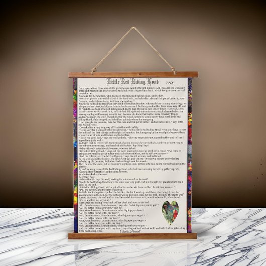 赤い乗馬のフード読の話 | 吊り下げ型タペストリー