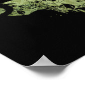 赤い乗馬フードカード ポスター (角)