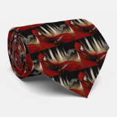 赤い乗馬フード ネクタイ (ロール)