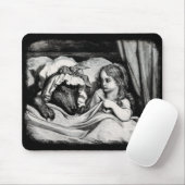 赤い乗馬フード マウスパッド (マウス)