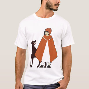 赤い乗馬用フード Tシャツ