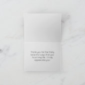 赤い乾燥紅葉ありがとう サンキューカード (内部)