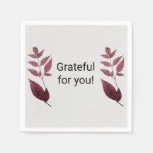 赤い乾燥紅葉ナプキン