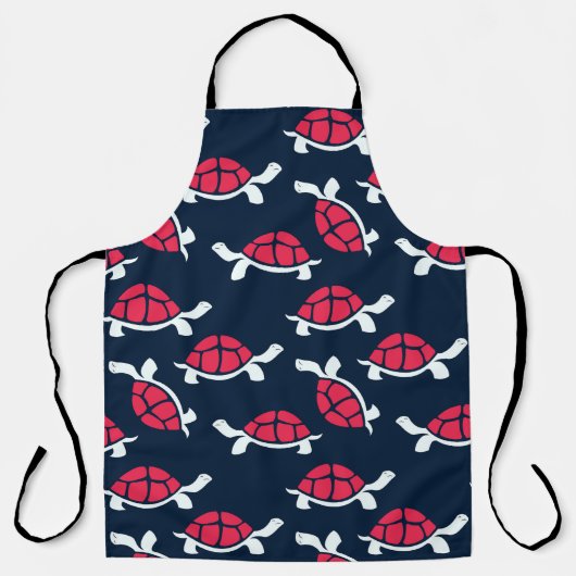 赤い亀 エプロン (正面)