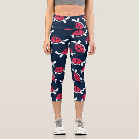 赤い亀 カプリレギンス (正面)