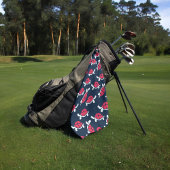 赤い亀 ゴルフタオル