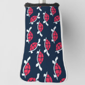 赤い亀 ゴルフヘッドカバー (回転90)