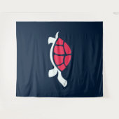 赤い亀 タペストリー (正面(横))