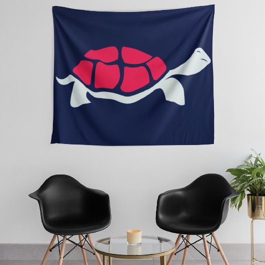 赤い亀 タペストリー