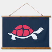 赤い亀 吊り下げ型タペストリー (正面)