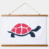 赤い亀 吊り下げ型タペストリー (正面2)