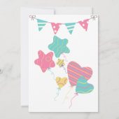 赤い二つの誕生日 招待状 (裏面)