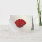 赤い二重の中国の幸福結婚の 招待状 (正面)