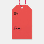 赤い二重ハイビスカスフラワー ギフトタグ (裏面)