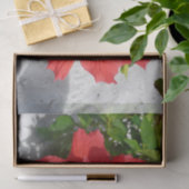 赤い二重ハイビスカスフラワー 薄葉紙 (ギフト)