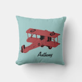 赤い二面子供用の部屋を投げる枕 クッション (正面)