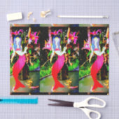 赤い人魚がパーティーをする 薄葉紙 (クラフト)