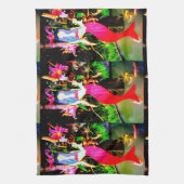 赤い人魚たちのパーティー キッチンタオル (縦)