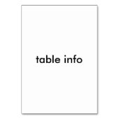 赤い人魚の仲間 テーブルナンバー (裏面)