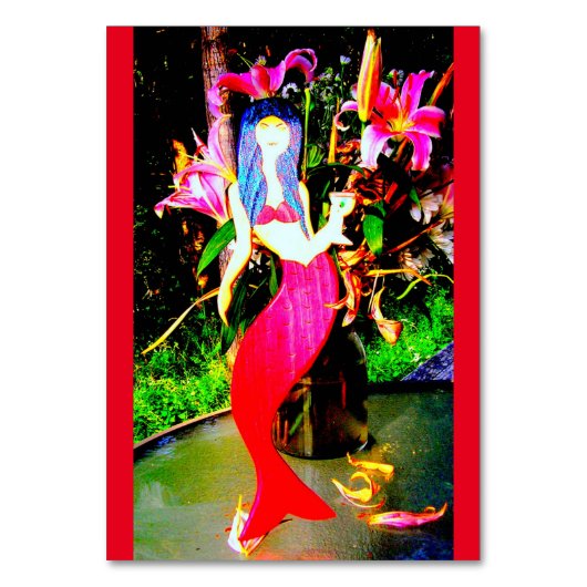 赤い人魚の仲間 テーブルナンバー (正面)