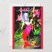 赤い人魚の仲間 マグネット招待状 (正面)