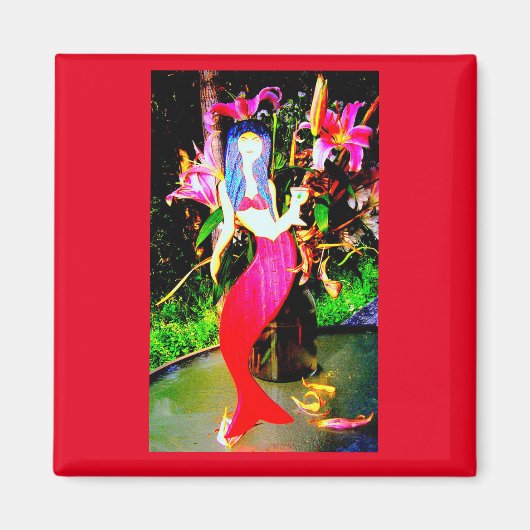 赤い人魚の仲間 マグネット (正面)