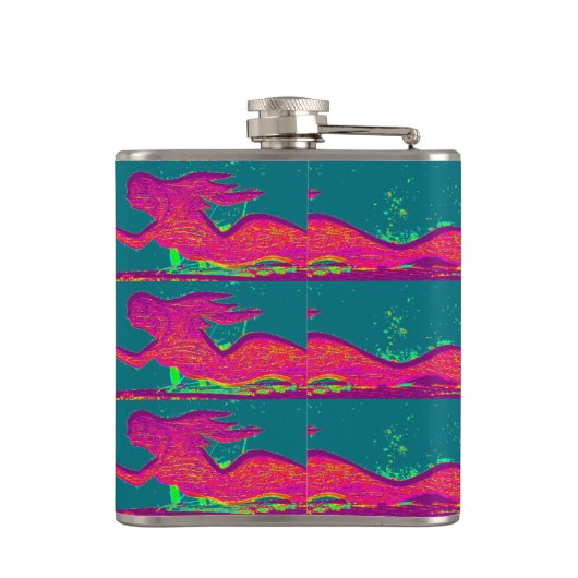 赤い人魚の羽 フラスク (裏面)