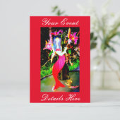 赤い人魚パーソナライズされたの仲間 招待状 (スタンド正面)