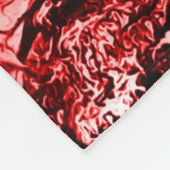 赤い仏のグランジな芸術毛布 フリースブランケット (角)