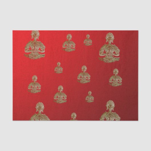 赤い仏陀 薄葉紙 (正面)