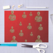 赤い仏 薄葉紙 (クラフト)