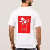 赤い仕事のワイシャツ Tシャツ (裏面)