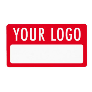 赤い仮名タグ（ロゴバッジシール付き） ラベル