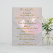 赤い仮装ボール結婚のメニューフライヤー (スタンド正面)