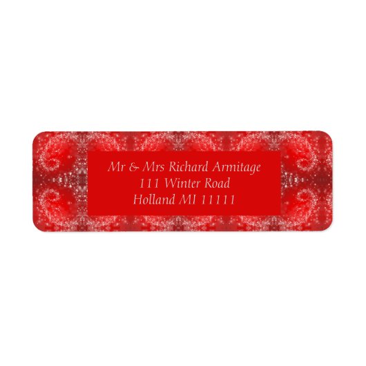 赤い休日のラベル ラベル (正面)