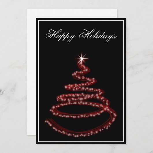 赤い休日の挨拶 シーズンカード (正面/裏面)