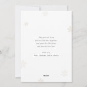 赤い休日メリークリスマスプレゼント写真カード シーズンカード (裏面)