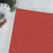 赤い伝統的ホリデークリスマスツリーと星 薄葉紙