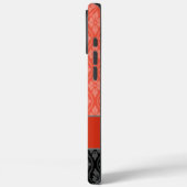 赤い伝統的日本の立和柄 Case-Mate iPhoneケース (裏面 / 左)