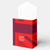 赤い保Calmとユニオンのジャック国旗のテキスト フェイバーボックス (オープン)