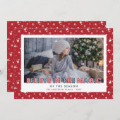 赤い信じインザ魔法星写真 シーズンカード (正面/裏面)