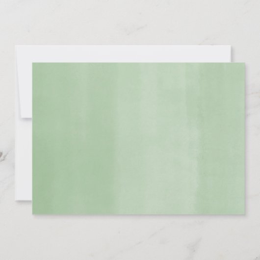 赤い信じホリーの果実と金ゴールドのフォトカード (裏面)