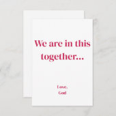 赤い信仰我々は共にここにいる。ノートカード ノートカード (正面/裏面)