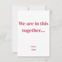 赤い信仰我々は共にここにいる。ノートカード ノートカード