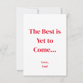 赤い信仰最高のは未だ来だ。ノートカード ノートカード